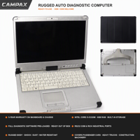 Escáner de Diagnóstico OBD Universal CAMPAX con 5 Años de Garantía, Intel I5, 8GB de RAM, Resistente al Agua, Golpes y Polvo, Pantalla LCD Amplia