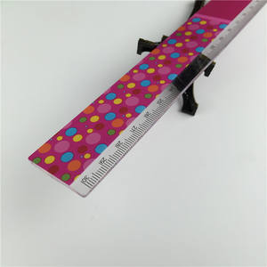 Righello per bambini in plastica trasparente 30cm 12 pollici rettilineo metrico di facile lettura pollici misure centimetriche uso ufficio a casa scuola - Product Image 6