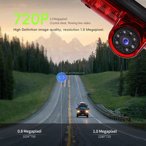 Caméra de recul étanche Podofo pour FIAT Ducato / Peugeot Boxer / Citroën Jumper 2006-2017, vision nocturne, intégrée au feu stop - Product Image 3