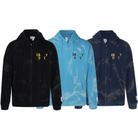 Vente en gros : Sweat à capuche vintage pour hommes, personnalisé, délavé à l'acide, épais, à fermeture éclair