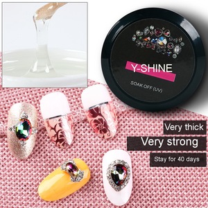 Y-shine Super UV-<span class=keywords><strong>Gel</strong></span> Nagelkunst mit Transparenten Kristall-Strasssteinen 15g Exzellenter Klebstoff DIY Heimdekoration Gratis Probe - Product Image 3