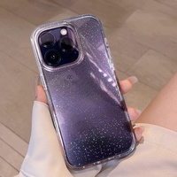 Coques de téléphone brillantes, anti-chocs, anti-usure, transparentes et mignonnes pour filles et femmes, coque en TPU pour iPhone 15 16 17 Pro Max 17 Pro