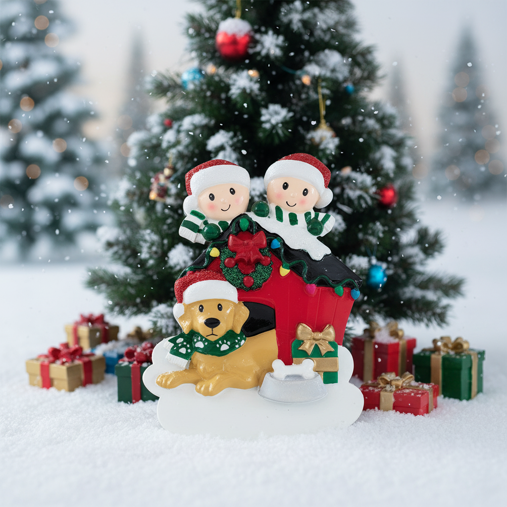 2 persone + cane colorato