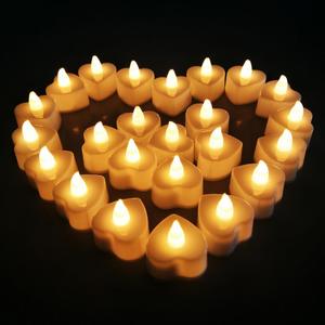 Bestseller Konische Romantische <span class=keywords><strong>LED</strong></span>-Kerzen Batteriebetriebene Teelichter Flammenlose Kunststoff Handgefertigte Heim-Hochzeits-Valentinstag-Deko - Product Image 1
