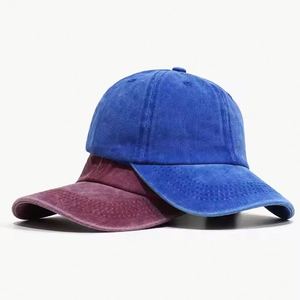 Casquette de baseball vintage en coton, non structurée, à profil bas, style Dad Hat, avec logo personnalisé, sangle réglable, pour la vente en gros - Product Image 4