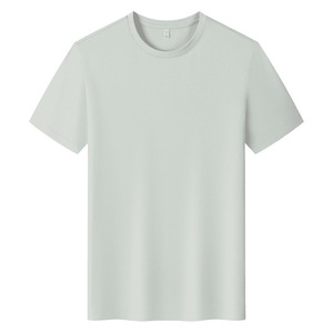 T-shirt personnalisé en coton 190g, couleur unie, manches courtes, séchage rapide, vêtements de travail, uniformes de loisirs, fabriqué sur commande - Product Image 1