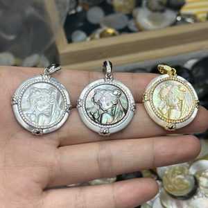 เครื่องประดับเปลือกหอยมุกลายเซเลอร์มูนและลูน่าแกะสลักด้วยเครื่อง CNC ขายดี สำหรับทำสร้อยคอและกำไลข้อมือด้วยตัวเอง - Product Image 4