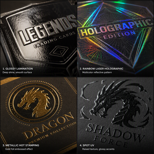 Custom Design TCG Foil Pack Deck-Building Serial Numbered Graded Premium Showcasing Holographic Rare Effect Trading Cards <strong>Game</strong> - Product Image 3