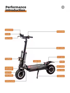 Trottinette électrique Freeboy J30, entrepôt US/Canada, 3000W*2, 60V 38Ah, double moteur, pliable, étanche IPX5, 80-85km/h, autonomie 100km - Product Image 6