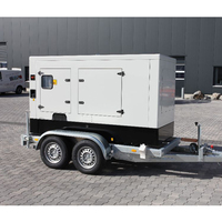 Générateur diesel monté sur remorque silencieux 30kv 30kw 50kw 100kva 30kw 50kw 100kva 120kw