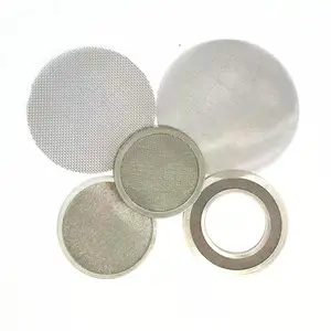 Malla de filtro de disco circular de 100 micras de acero inoxidable de 40mm 50mm 60mm de diámetro