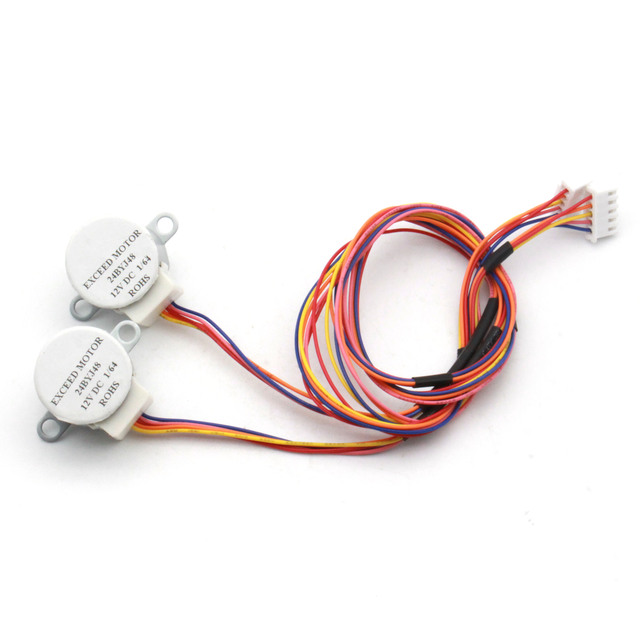 24BYJ48 Mini Fan Motor 1/85 1/64 1/16 12V Reduction Ratio Permanent Magnet Stepper Motor for Fan