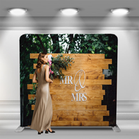 Vente directe d'usine Tension tissu support bannière personnalisé photomaton décors support avec double face impression fond