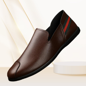 รองเท้าหนังสำหรับนักธุรกิจชายแบบทางการระบายอากาศใหม่ - Product Image 4