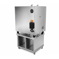 Horno Combinado Eléctrico de 6 Bandejas con Vaporera, Pantalla Táctil de 7 Pulgadas y Caldera para Hoteles, Carnes, Pan y Verduras