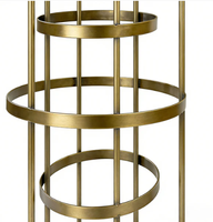 Support à fleurs moderne Simpson en métal blanc, hauteur 100 cm, piédestal élégant pour centre de table, décoration d'allée de mariage, nouveauté pour fêtes