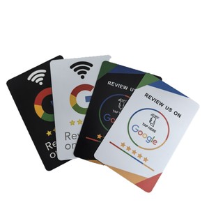 Carte de visite NFC Chenka 85,5x54mm en PVC avec puce Ntag213 215 pour les étiquettes de commentaires Google - Product Image 4