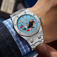 Montre Homme Tendance Thème Bonbons, Grande Taille Octogonale 45mm, Alliage, Design Élégant, Lumineuse, Étanche 30M, Quartz – Meilleure Vente à l'Export