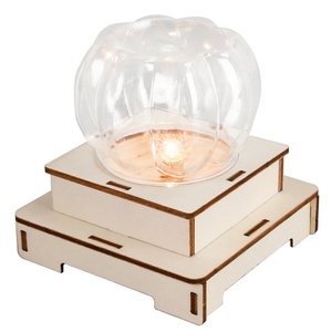 OKYN-Y2364 Wooden <b>DIY</b> Creative Pumpkin Night Light Assembly <b>Kit</b> - Product Image 1
