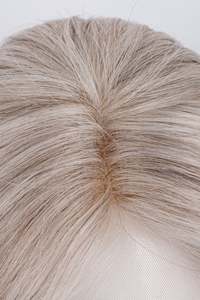 Peluca Grace Transparente <span class=keywords><strong>Gris</strong></span> Plateado con Encaje Frontal 4x4, Base de Piel, Cabello Humano Remy Sedoso para Volumen, Corte <span class=keywords><strong>Corto</strong></span>, 150% de Densidad - Product Image 4