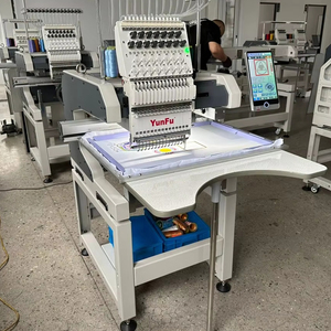 Máquina de <span class=keywords><strong>bordado</strong></span> computarizada YUNFU de alta calidad de una sola cabeza, accesorios gratuitos, <span class=keywords><strong>bordado</strong></span> de tapa plana, condición nueva y usada - Product Image 1