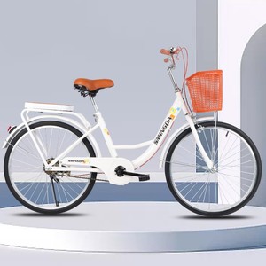 Bicicleta de Carretera Clásica de Acero Ligero de Una Velocidad, 22-24-26 Pulgadas, para Desplazamientos y Uso en la Playa, Unisex, para Adultos, Venta al Por Mayor de Fábrica - Product Image 4