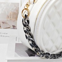 Chaîne de sac pour femme en gros, accessoire de mode avec pendentif nœud en acrylique