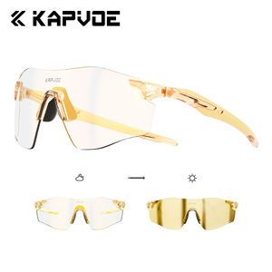 Gafas Deportivas Fotocromáticas KAPVOE, Semimontura, Resistentes al Viento, para Correr, Ciclismo, Senderismo y Uso en Exteriores - Product Image 1