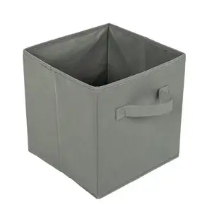 China Supplier Foldable Storage Box Non-Woven Collapsible Fabric Child Fabric Cloth Storage Box