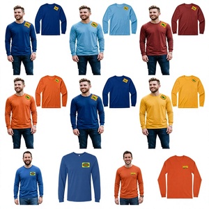 T-shirts Raglan 100 % Coton en Gros, Coupe Slim Décontractée, Manches Longues, Tricotés, Unisexe, Fournisseur OEM de Vêtements Bangladesh, 220 Grammes, Vierge - Product Image 1