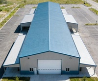 Entrepôt à structure en acier durable, bâtiment préfabriqué à ossature métallique, hangar modulaire, entrepôt de stockage, bureau, usine, magasin
