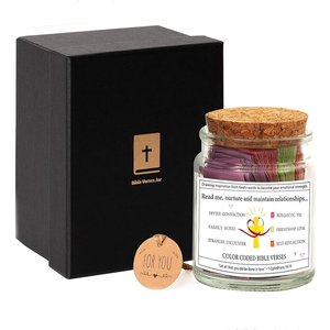 Christian Read Me Bible Verses Jar Multilenguaje Bible Verse Jar Accesorios DE LA Biblia Oración Jar Hope Stuff Regalos cristianos - Product Image 1