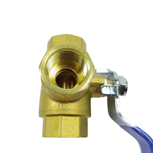 <span class=keywords><strong>Prix</strong></span> usine Vanne à boisseau sphérique 3 voies en laiton 3/4 pouce 1/2 pouce, commande manuelle, pour <span class=keywords><strong>eau</strong></span> haute température, personnalisation OEM prise en charge - Product Image 2