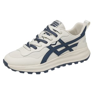 Baskets Chunky Homme Printemps-Été à Bout Rond, Lacets, Tige en Maille Respirante, Semelle Extérieure en Caoutchouc, Semelle Intermédiaire en EVA, Chaussures de Course - Product Image 5
