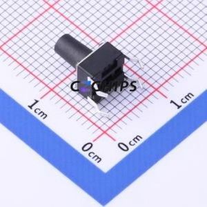 TSD001B09026A Tactile Switch Through hole Component (THT)-4P,6x6mm Switch Round Button 2.6N Through Hole 6mm - Product Image 2