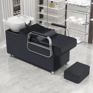 Chaise de lavage de cheveux Kelly, mobilier de salon, fauteuil de barbier, lit de shampooing inclinable - Product Image 2