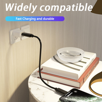 Câble de données USB Type-C flexible de couleur personnalisée, gaine en nylon, multifonction, transfert de données et charge, 1M/2M/3M/longueur personnalisée