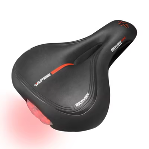 Selle de vélo VTT avec zone de soulagement centrale, coussinets en cuir pour la ventilation et la sécurité, imperméable, pour vélos de montagne et de route - Product Image 2
