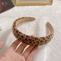 Bandeau éponge pour cheveux, imprimé léopard, 1 pièce, bandeau pour femmes, accessoire de coiffure, offre spéciale d'europe