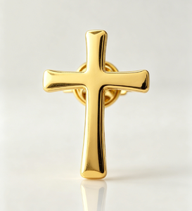 Metal Cross Lapel Pin Custom Religious Christian Cross Brooch Church Souvenir Worship Gift Clothing <b>Accessory</b> - Product Image 6