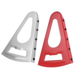 Ouvre-bouteille multifonction avec design antidérapant pour bière et canettes, utilisation en cuisine, forme rectangulaire, couleur argent rouge - Product Image 3