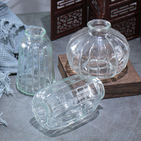 Mini Design européen moderne unique petit Vase en verre plantes vertes hydroponique pommes vertes pour la maison chambre salle de bain décor de table