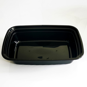 Factory Supply Restaurant Rectangular Disposable Microwave Plastic PP Takeaway Food Containers With Lid