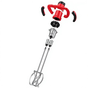 Mezcladora Eléctrica Industrial de Doble Varilla de 1600W/1800W/2500W para Concreto/Cemento/Pintura/Yeso con Doble Paleta 220V - Product Image 2