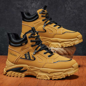 Botas de tobillo retro para hombre, estilo chukka, con plataforma, deportivas, casuales, con cordones, para primavera. - Product Image 2