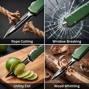<span class=keywords><strong>Couteau</strong></span> de poche EDC MT-HALO VI pour l'extérieur, manche en aluminium, acier ELMAX, <span class=keywords><strong>couteau</strong></span> tactique multifonctionnel pour le camping avec étui Kydex - Product Image 4