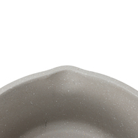 Petite casserole en aluminium moulé sous pression, antiadhésive, personnalisée OEM, style classique en marbre blanc, écologique, pour hôtels et restaurants