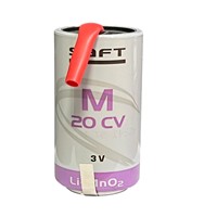 Batterie solide 3V Li-MnO2 taille D GIDI-0086M20 d'Italie pour lampe torche