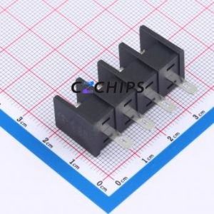 MX35H-8.25-04P-BK01-Cu-S-A Barrier Terminal Block Through hole Component THT,P=8.25mm Connector Two Sides 8.25mm 1x4P Center Pin - Product Image 2