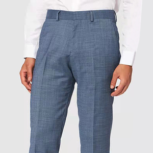 <span class=keywords><strong>Traje</strong></span> de Hombre <span class=keywords><strong>Azul</strong></span> <span class=keywords><strong>Marino</strong></span> de Lujo, de Alta Calidad, Corte Entallado, con Estampado Combinado, 3 Piezas con Chaleco - Product Image 2
